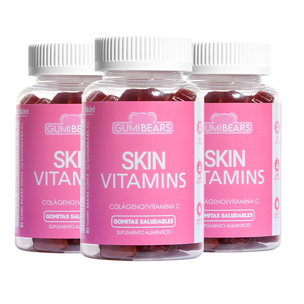 GUMI BEARS - VITAMINAS SKIN TRATAMIENTO 3 MESES