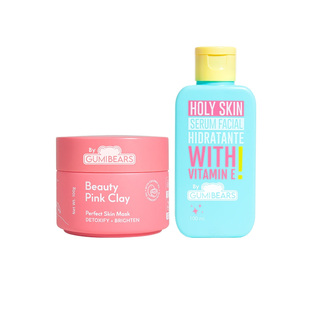 KIT BEAUTY PINK CLAY + HOLY SKIN - GUMIBEARS