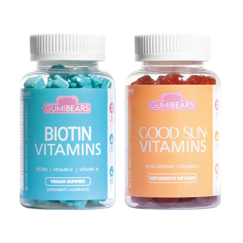 Kit Vitaminas Biotin + GoodSun - GumiBears