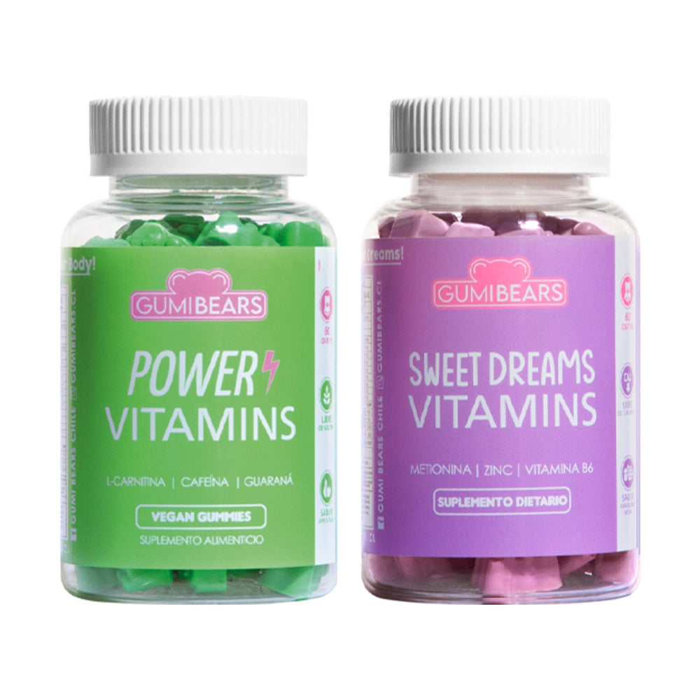 Kit Vitaminas Power Vitamins + Sweet Dreams - GumiBears