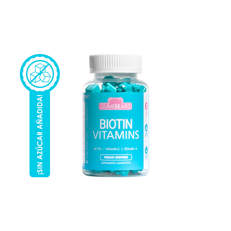Biotin Vitamins + Cepillo Gumi Bears de regalo