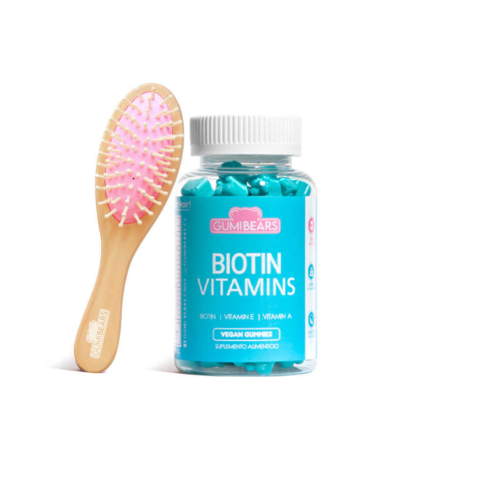 BIOTIN VITAMINS + CEPILLO GUMI BEARS DE REGALO