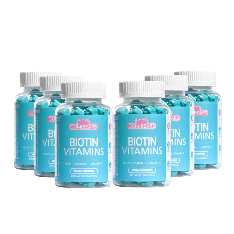 Pack Vitamina Biotin 6meses - Gumi Bears