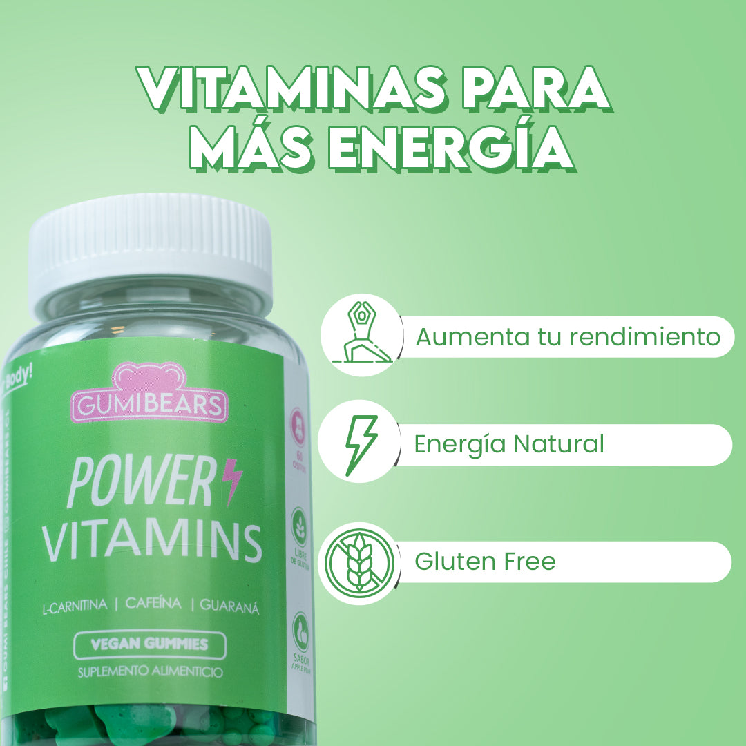 Pack Vitaminas Power energizante 6Meses