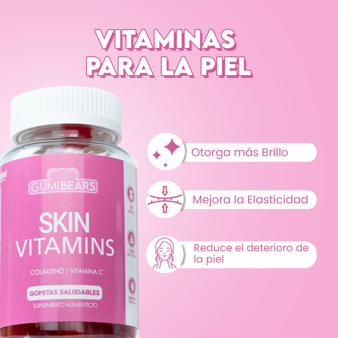 Gumi Bears - Vitaminas Skin Tratamiento 6 Meses