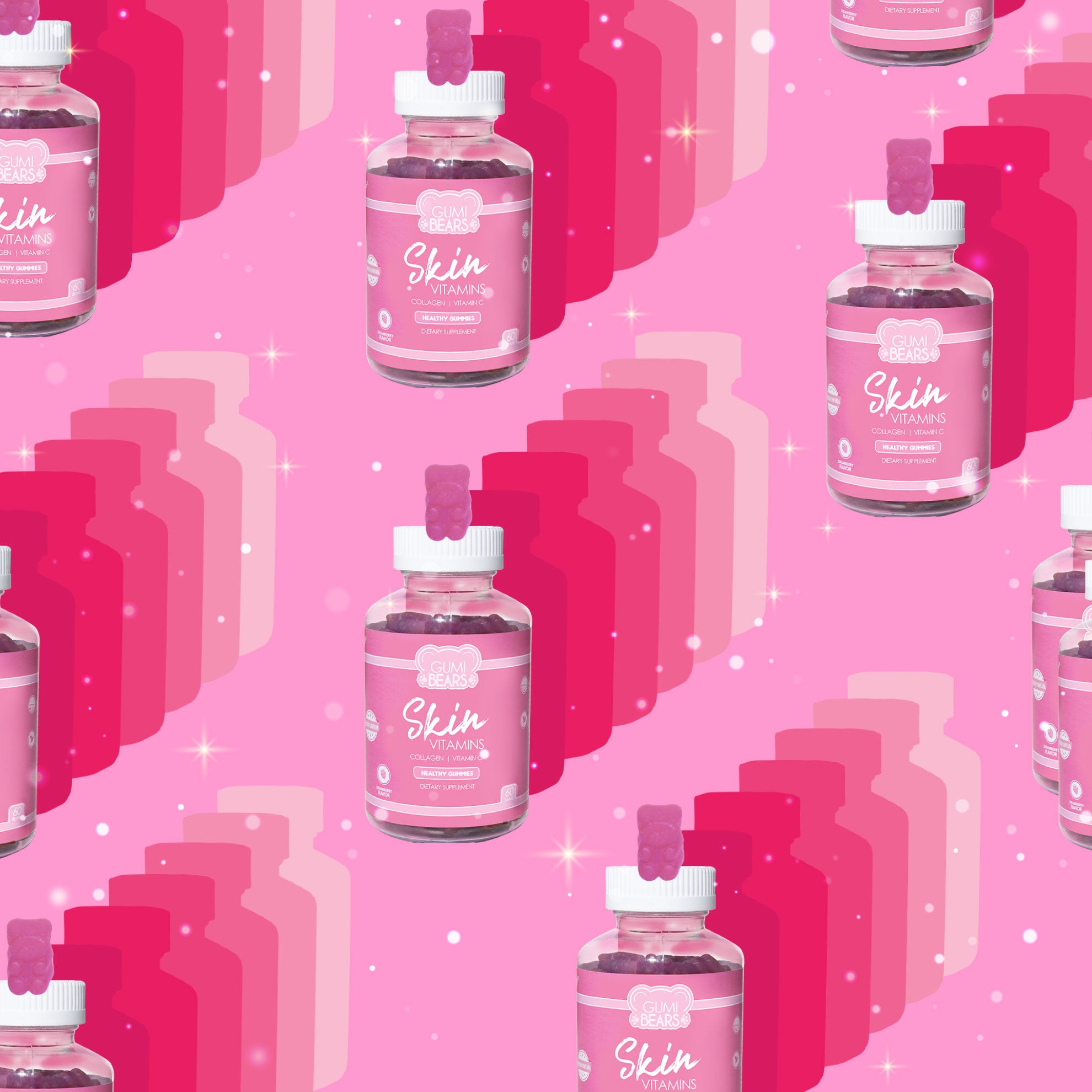 Kit Vitaminas Skin+ Hair&Skin+ Shampoo Sweet Hair- GumiBears