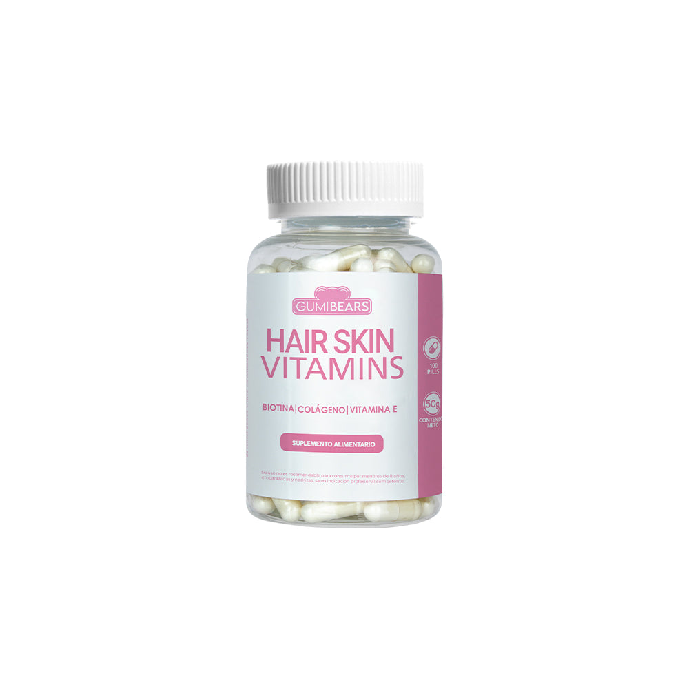 GUMI BEARS - VITAMINAS HAIR+SKIN CÁPSULAS TRATAMIENTO 1 MES