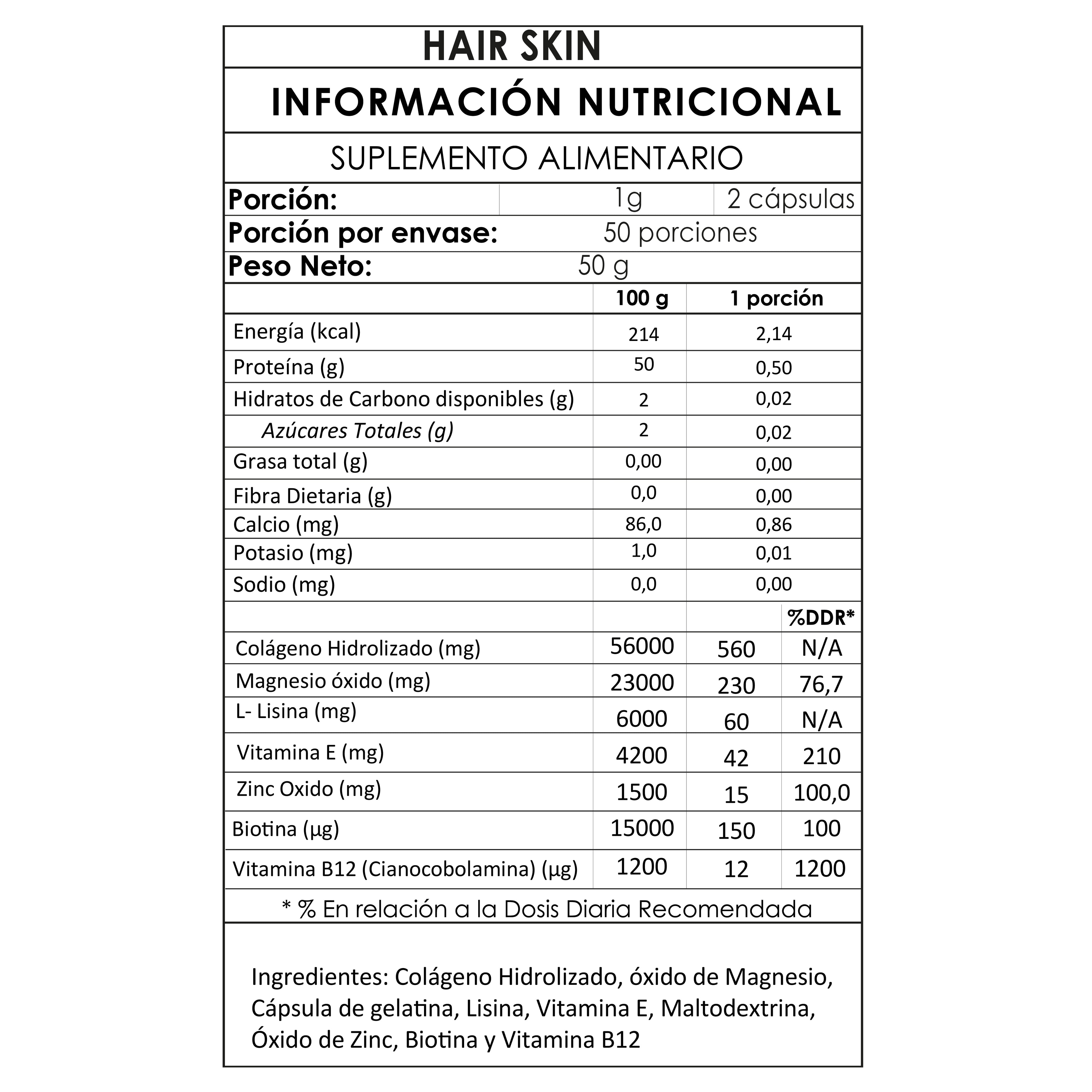 Gumi Bears - Vitaminas Hair+Skin Cápsulas Tratamiento 6 Meses