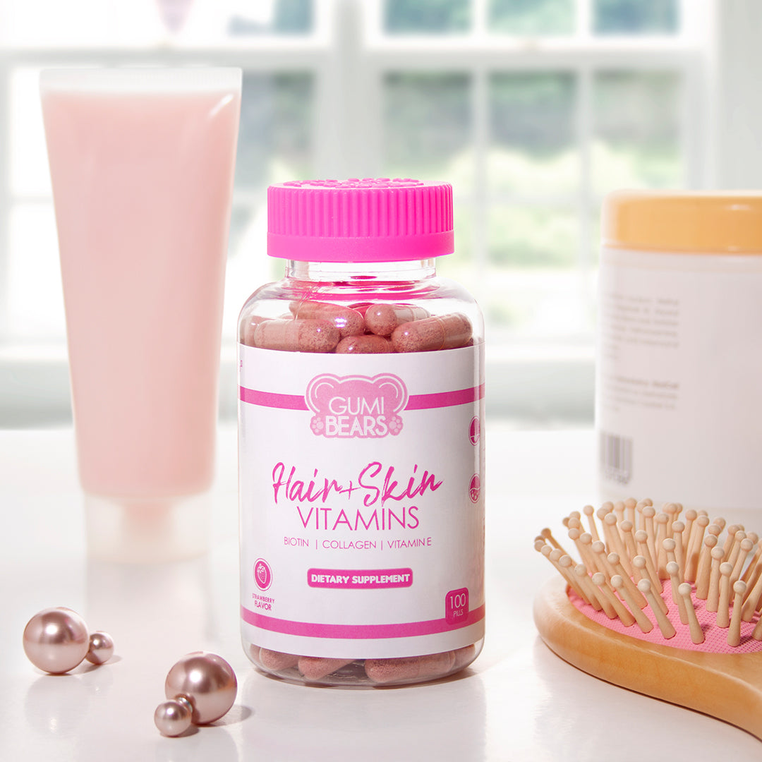 Gumi Bears - Vitaminas Hair+Skin Cápsulas Tratamiento 6 Meses