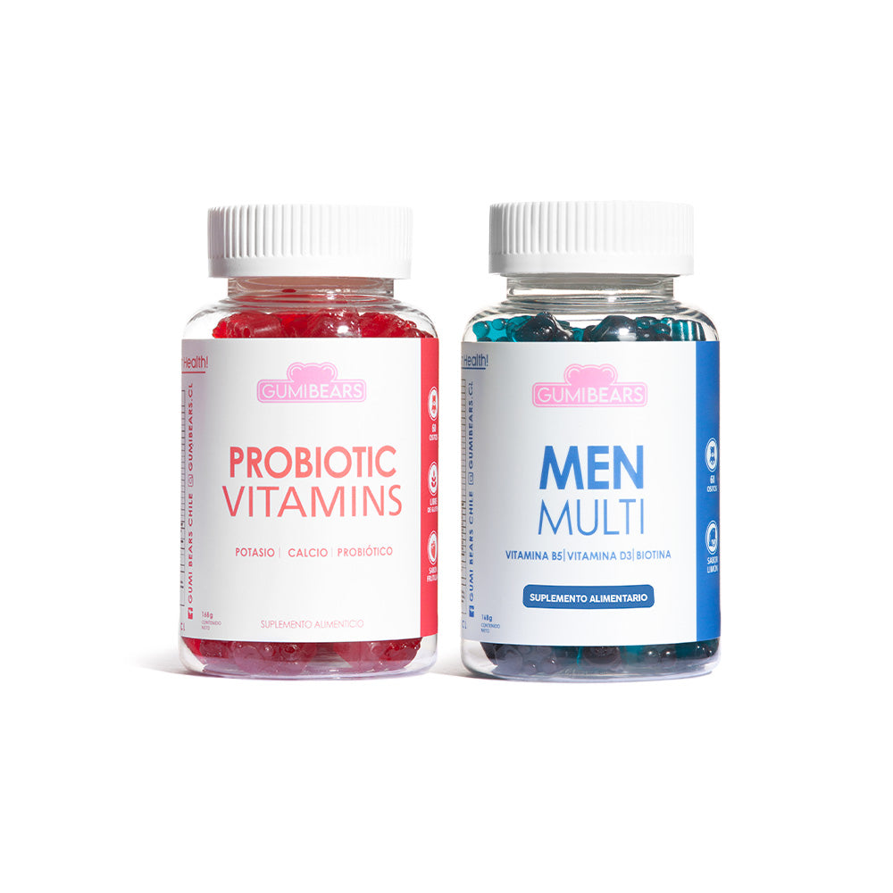 KIT MULTI MEN + PROBIOTIC VITAMINS - GUMIBEARS