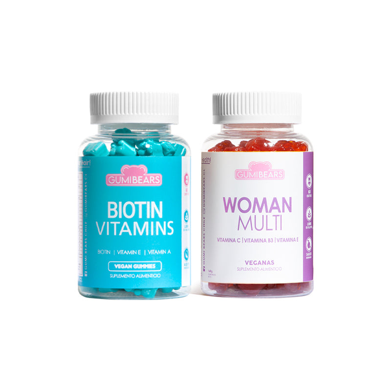 Kit Biotin Vitamins + Multi Woman - Gumi Bears