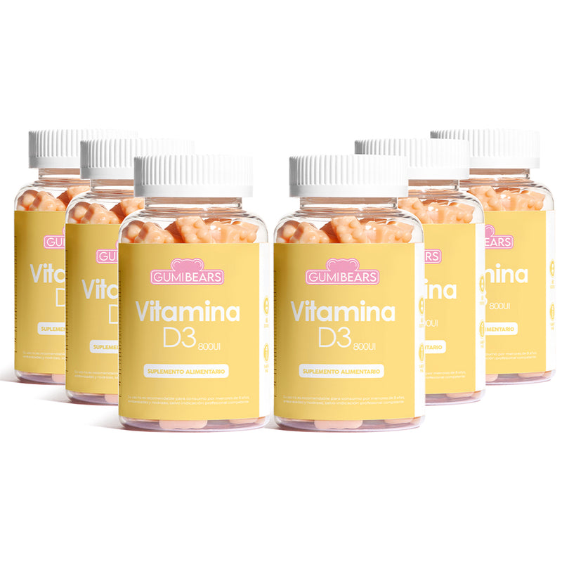 Pack Vitamina D3 Salud ósea E Inmunológica 6Meses