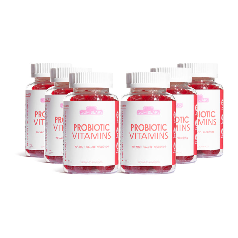Pack Vitamina Probiotic equilibrio instestinal 6 meses - GumiBears