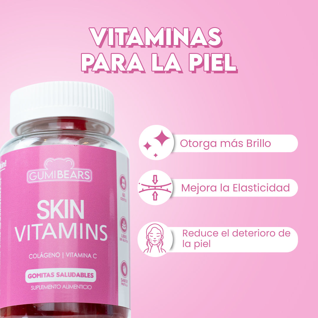 Kit Skin Vitamins + Serum Holy Skin + Exfoliante Pink Clay - GumiBears