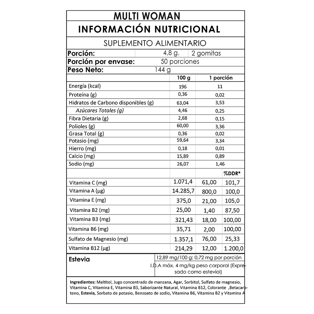 Multivitaminico Multi Woman Gumi Bears