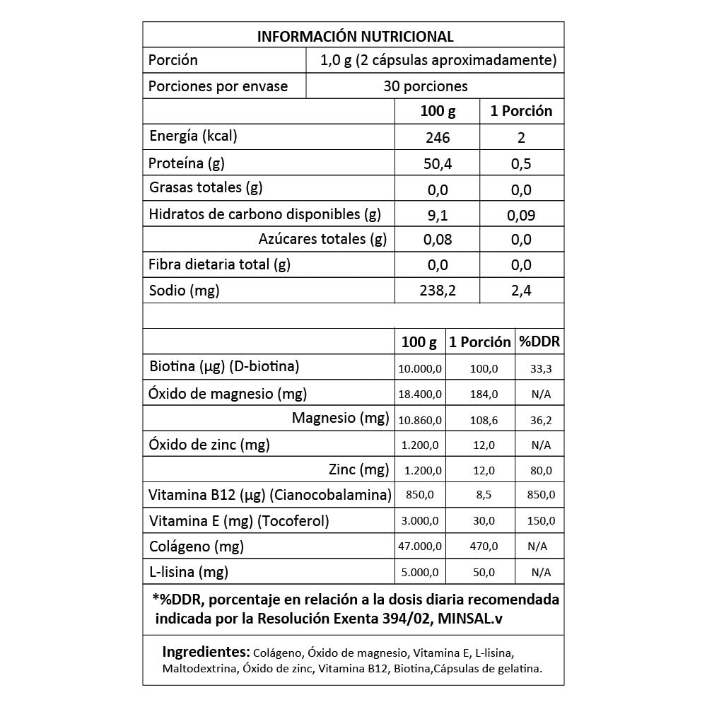 Gumi Bears - Vitaminas Hair+Skin Cápsulas Tratamiento 1 Mes