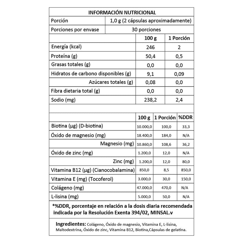 Gumi Bears - Vitaminas Hair+Skin Cápsulas Tratamiento 1 Mes